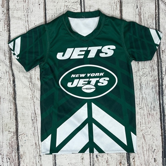 New York Jets NFL Football Reversible Boys Kids Youth Jersey - Picture 3 of 4
